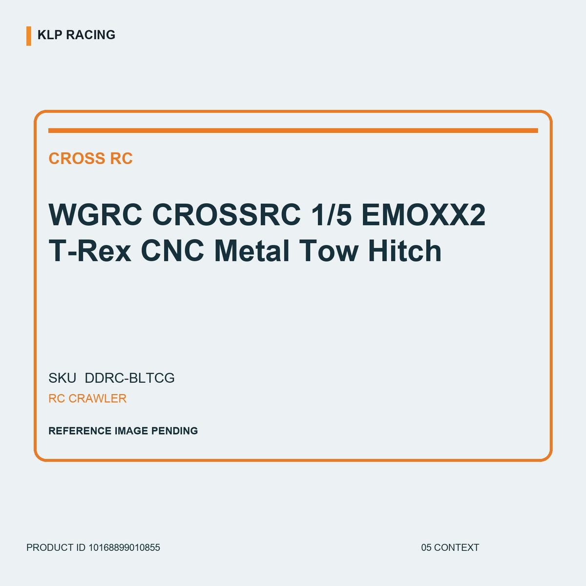 WGRC CROSSRC 1/5 EMOXX2 T-Rex CNC Metal Tow Hitch 05 context