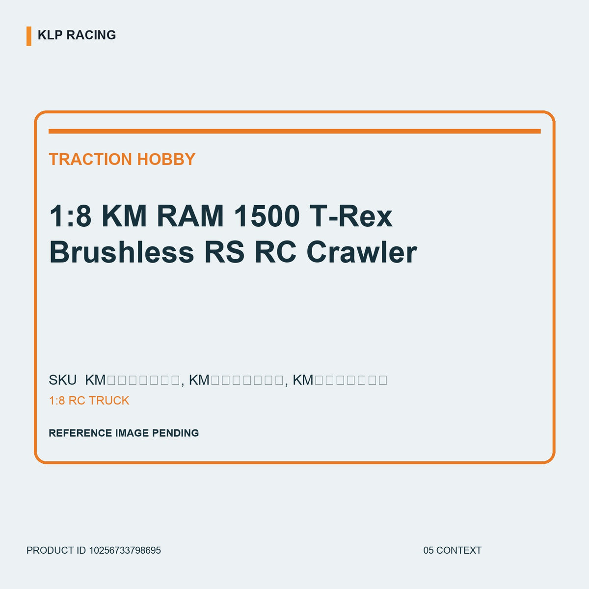 1:8 KM RAM 1500 T-Rex Brushless RS RC Crawler 05 context