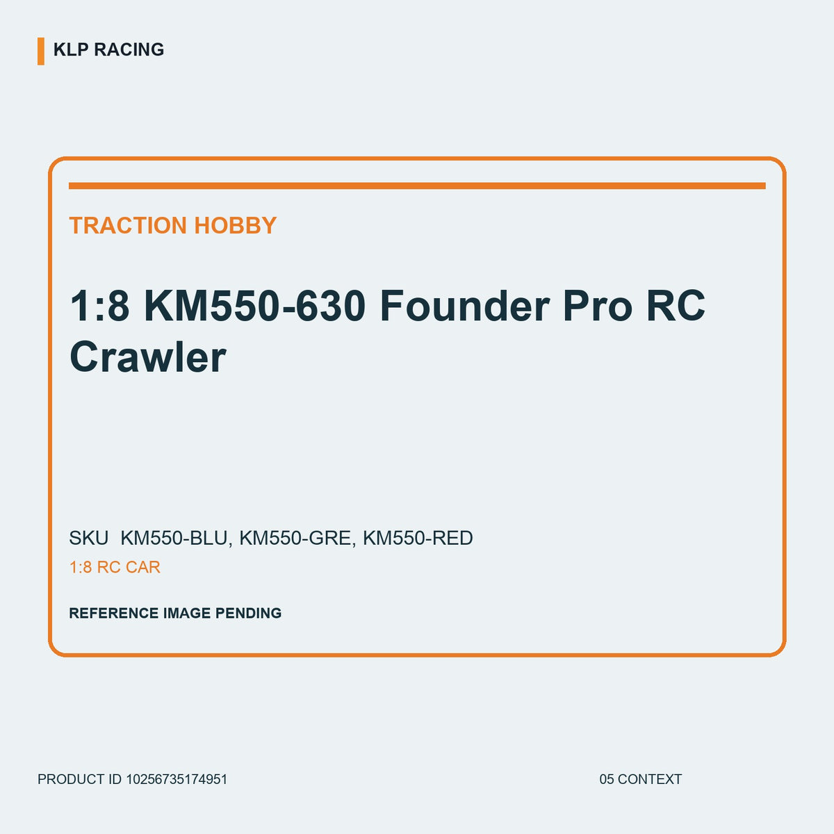1:8 KM550-630 Founder Pro RC Crawler 05 context