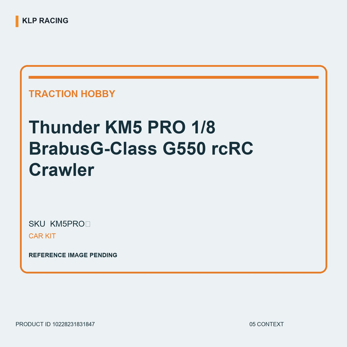 Thunder KM5 PRO 1/8 BrabusG-Class G550 rcRC Crawler 05 context
