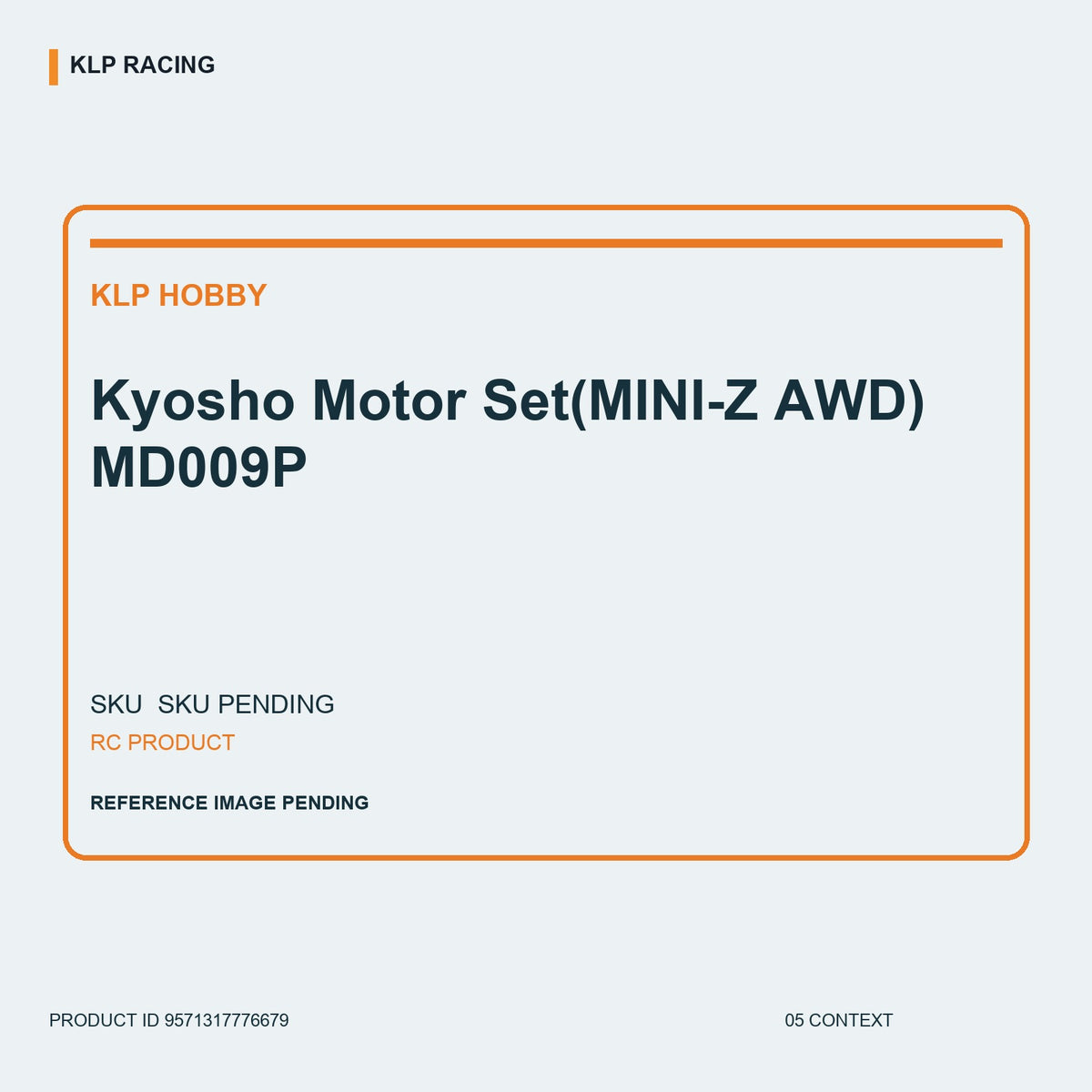Kyosho Motor Set(MINI-Z AWD) MD009P 05 context