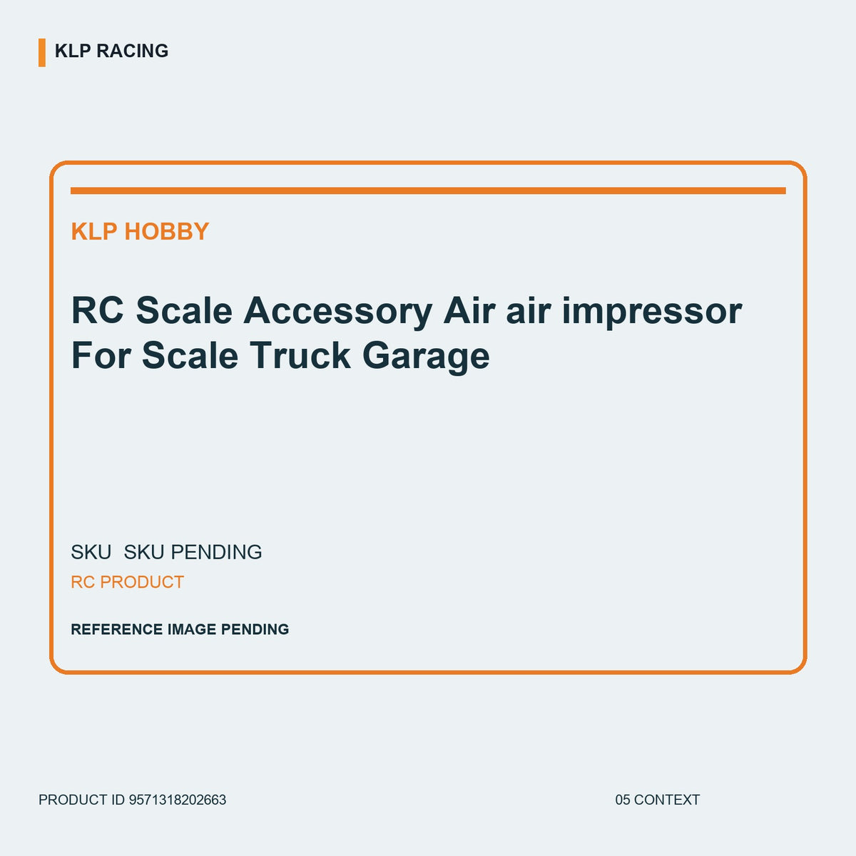 RC  Scale Accessory Air air impressor For Scale Truck Garage 05 context