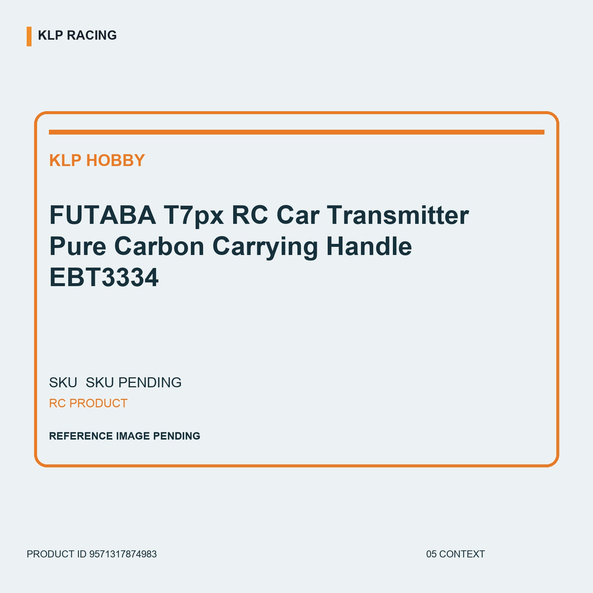 FUTABA T7px RC Car Transmitter Pure Carbon Carrying Handle EBT3334 05 context