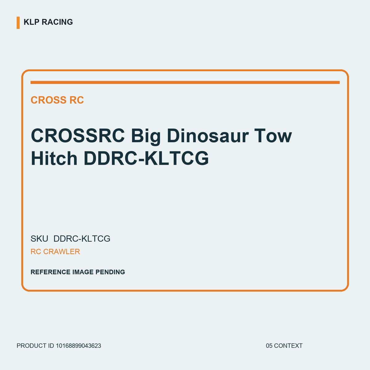 CROSSRC Big Dinosaur Tow Hitch DDRC-KLTCG 05 context