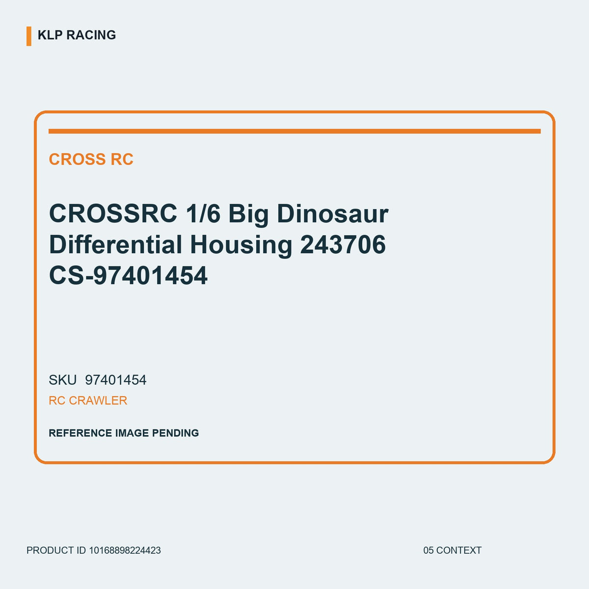 CROSSRC 1/6 Big Dinosaur Differential Housing 243706 CS-97401454 05 context