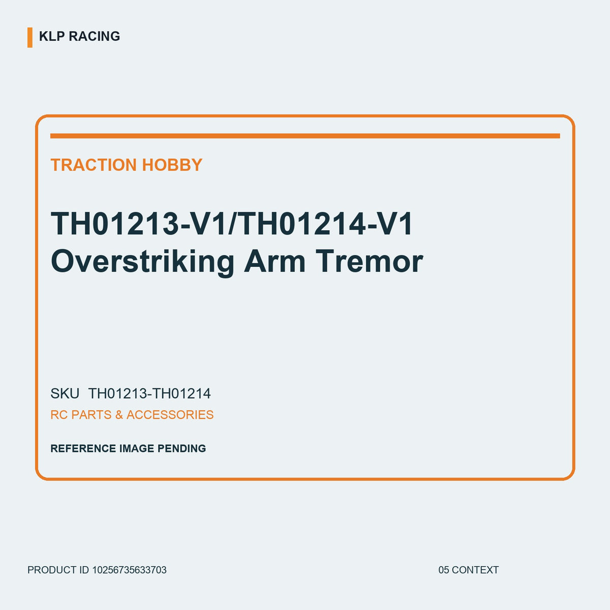 TH01213-V1/TH01214-V1 Overstriking Arm Tremor 05 context