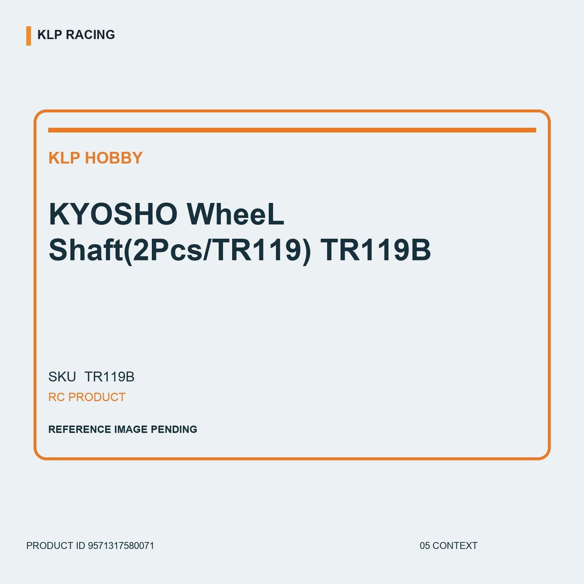 KYOSHO WheeL Shaft(2Pcs/TR119) TR119B 05 context