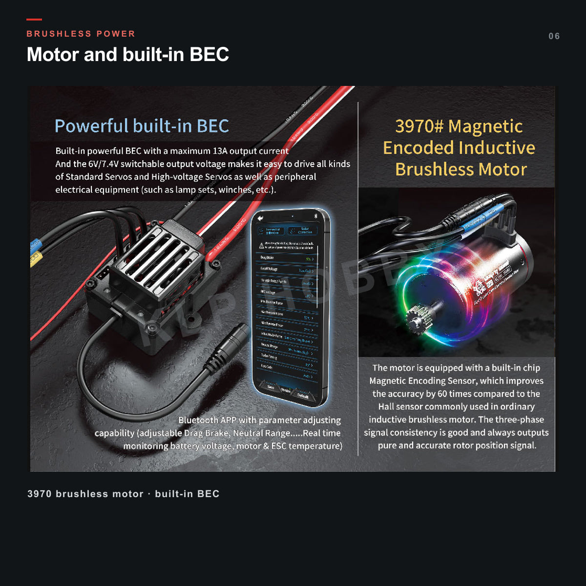 MJX Hyper Go H8H V2 brushless motor and built-in BEC