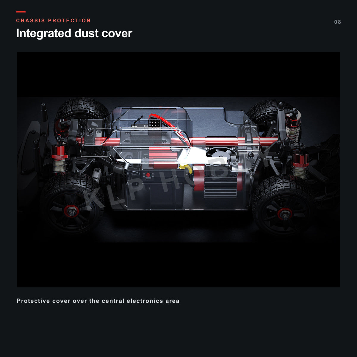 MJX Hyper Go 14303 chassis dust cover