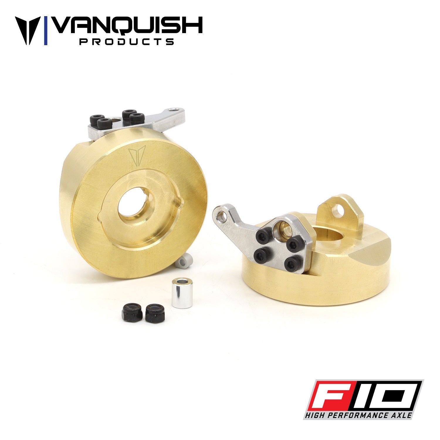 Vanquish Products Brass F10 Straight Axle Steering Knuckles VPS02910