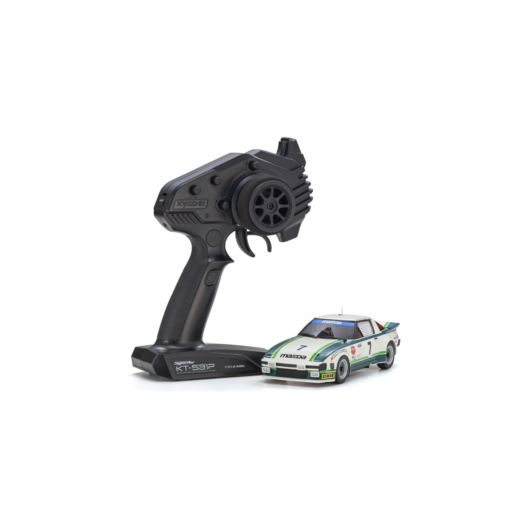 KYOSHO MR04 RWD Readyset Mazda RX-7 1979 Green 32365GR