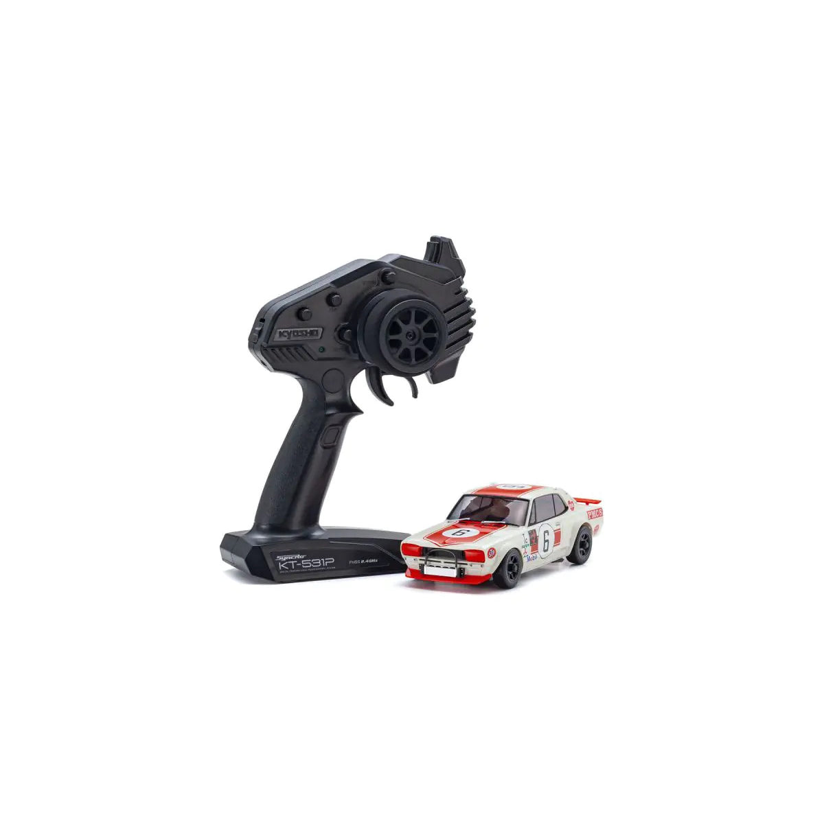 KYOSHO MA-020 AWD NissanGT-R KPGC10 Racing 1972 #6 Red 32643R 32643R