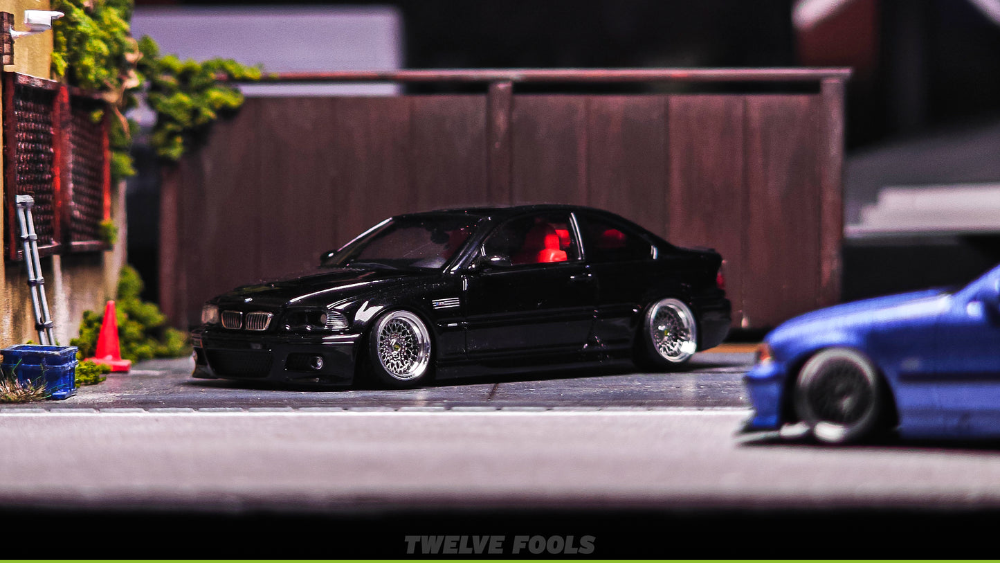 1/64 SCALE RS WHEELS & TIRES 3D PRINT 7.5mm TLV INNO TARMAC WORK MIN