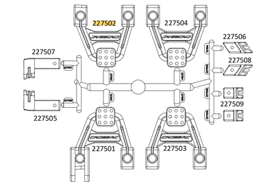 CROSS-RC CROSSRC EMOX 大犀牛 上避震支架(BAG L) CS-97401116
