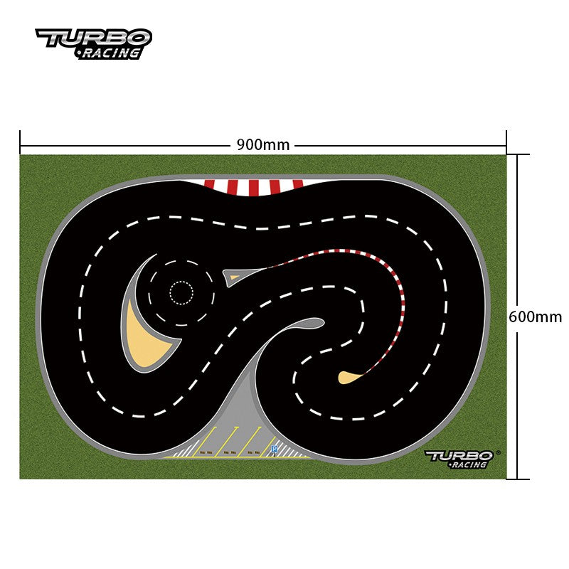 Turbo Racing 760148 1/76 drift track mat, 900 by 600 mm