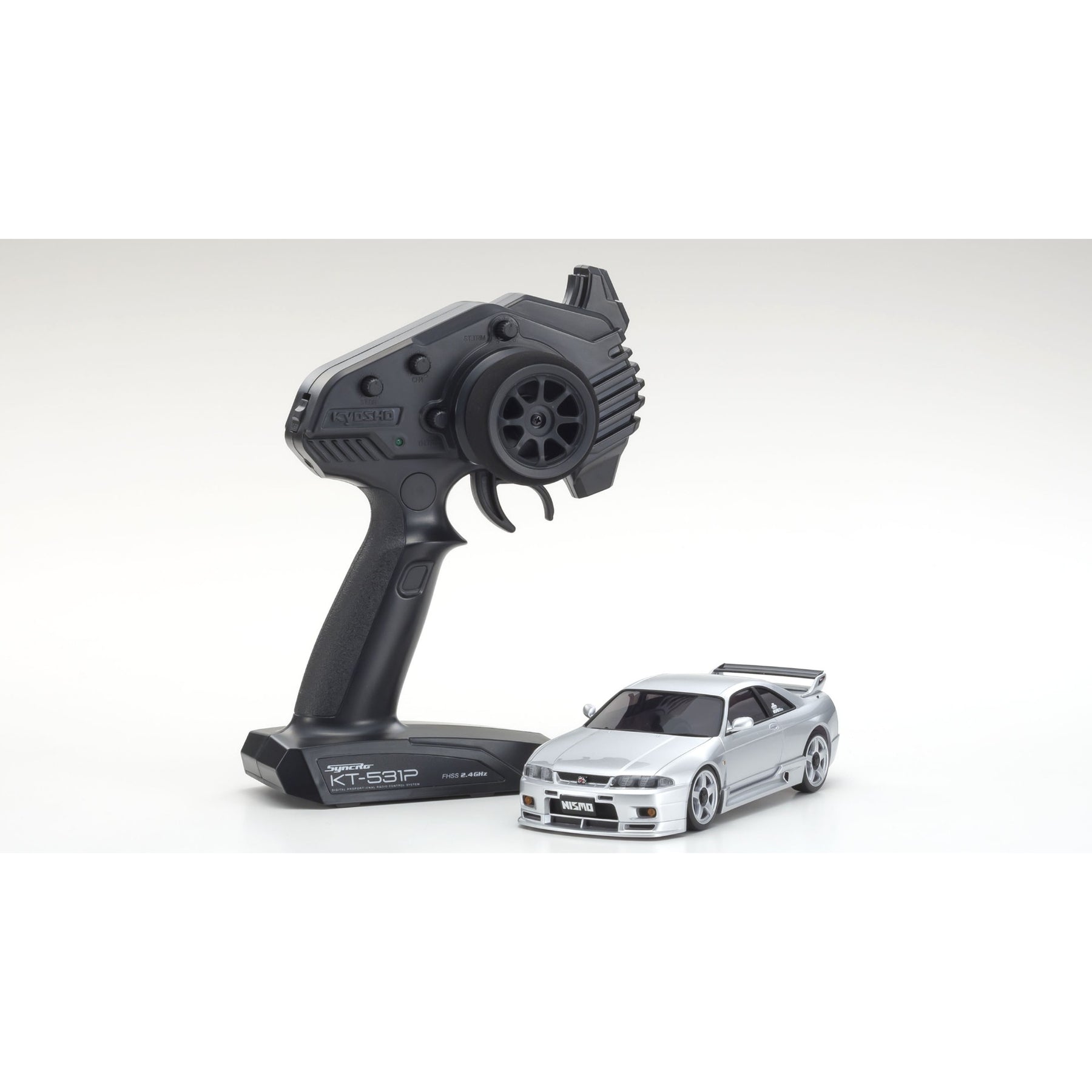 Kyosho MINI-Z AWD NISSAN SKYLINE GT-R NISMO (R33) Silver 32659S — 32659S