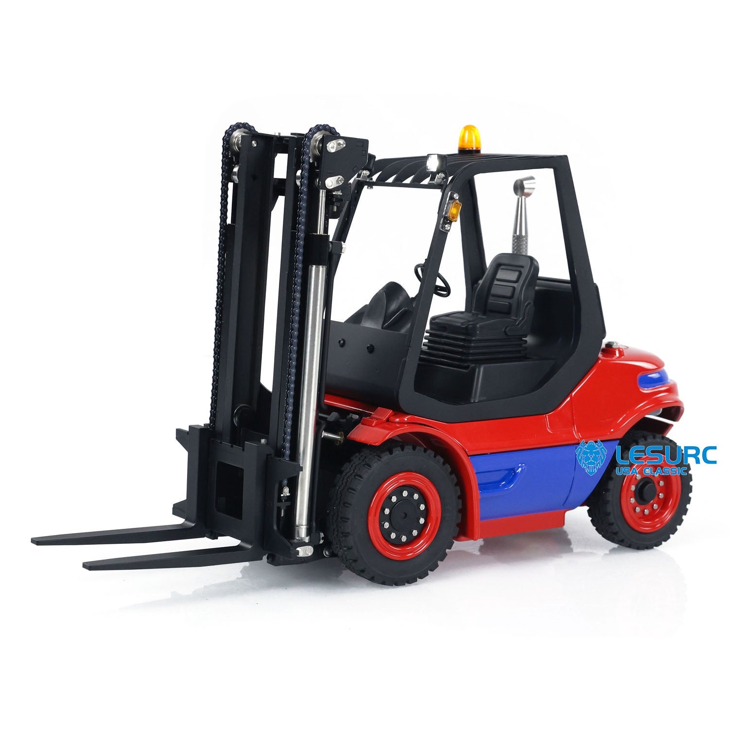 LESU Model RD-A0002 1/14 Hydraulic RC Forklift RTR - front three-quarter view