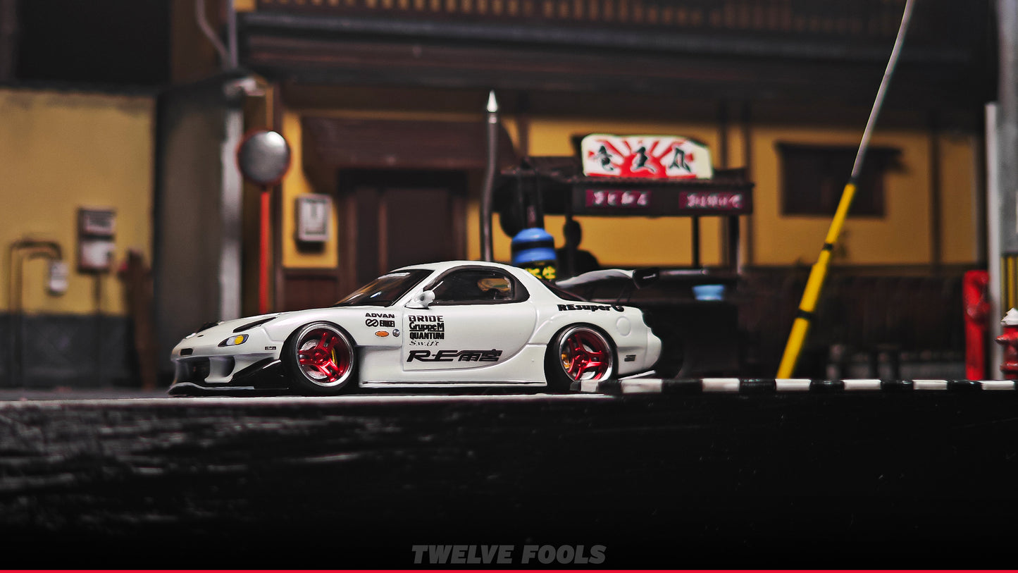 1/64 SCALE RS WHEELS TIRES 3D PRINT 8mm TLV INNO TARMAC WORK MINIGT CUSTOMS