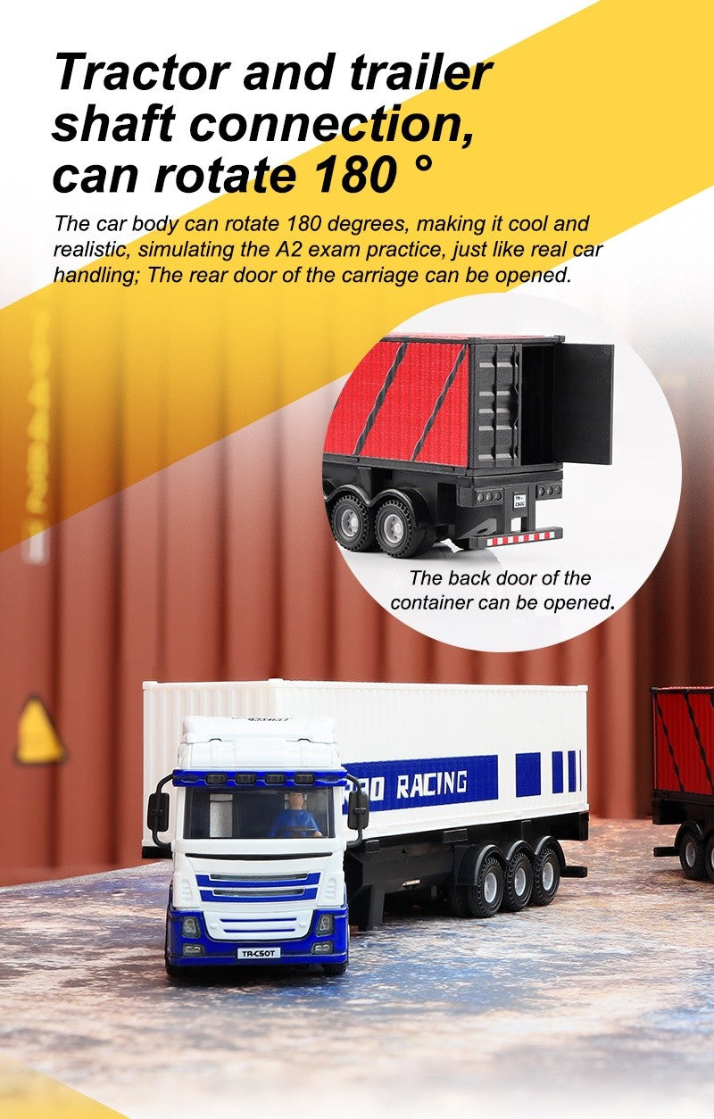 TURBO RACING C50 1/76 RC Semi trailer truck 4WD Full Proportional Steering - Remote Control Car