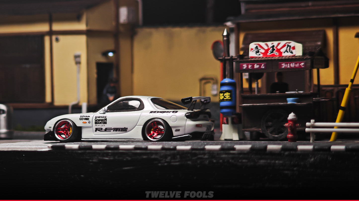 1/64 SCALE RS WHEELS TIRES 3D PRINT 8mm TLV INNO TARMAC WORK MINIGT CUSTOMS