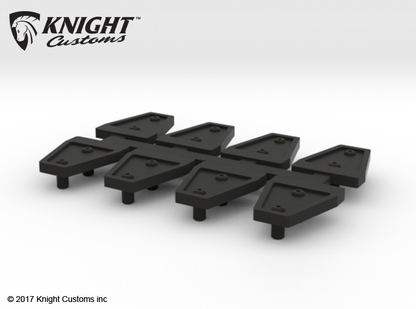 KNIGHT Customs AJ10007 Door Hinge Shields for scx10 JK