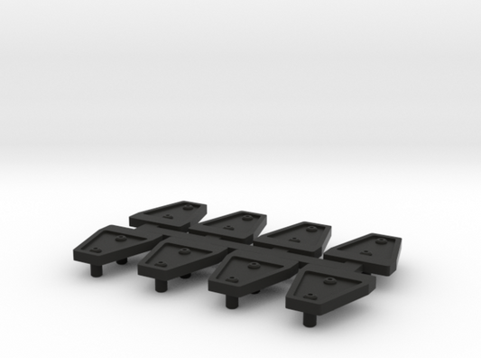 KNIGHT Customs AJ10007 Door Hinge Shields for scx10 JK