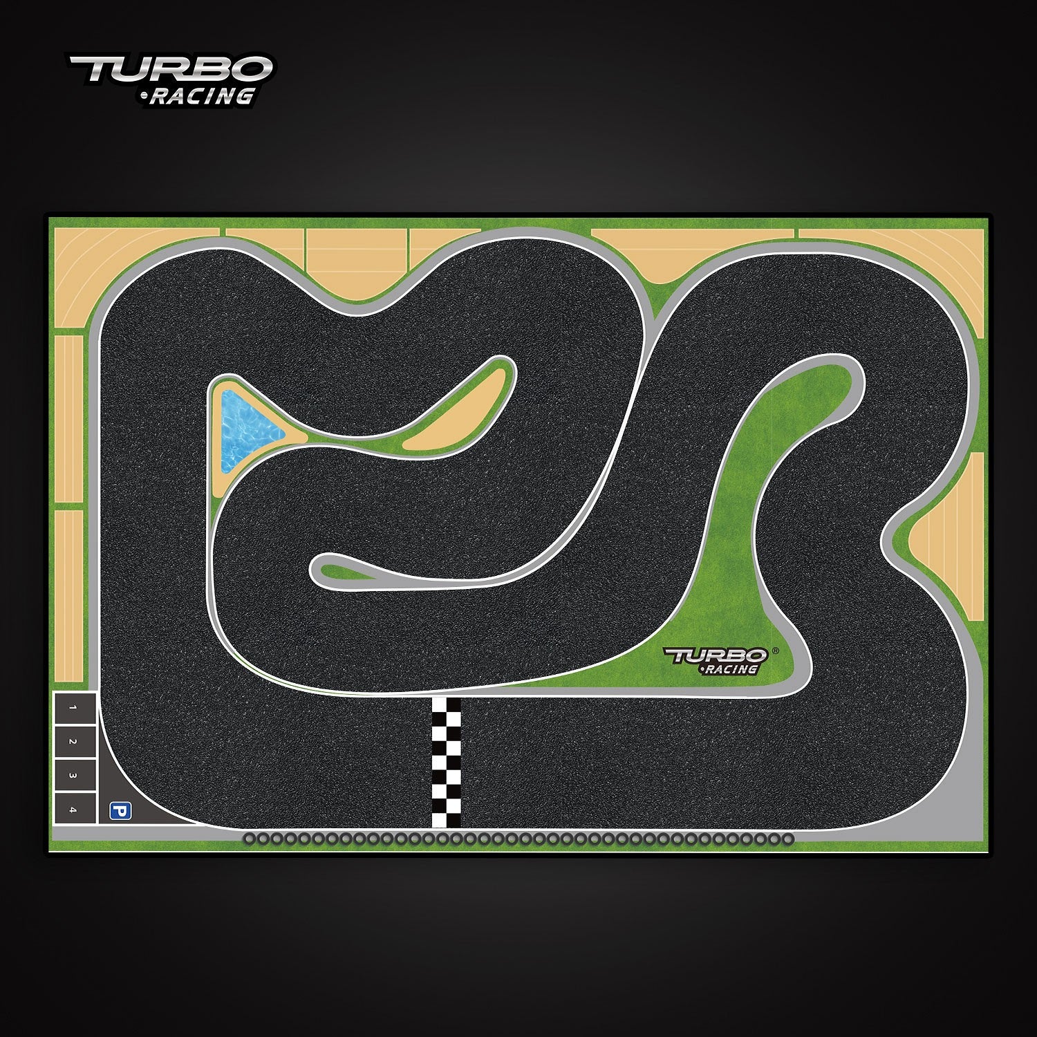 Turbo Racing 760050 1/76 XL Track Mat 1200 x 800 mm