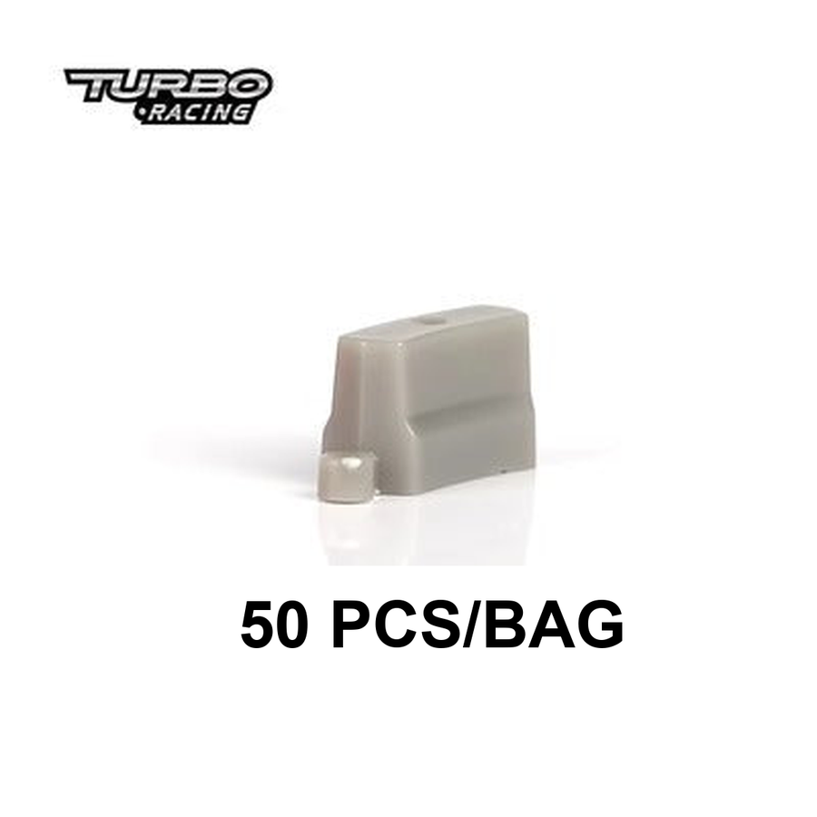 Turbo Racing 760074 1/76 Track Barriers 50-Piece Set - Grey