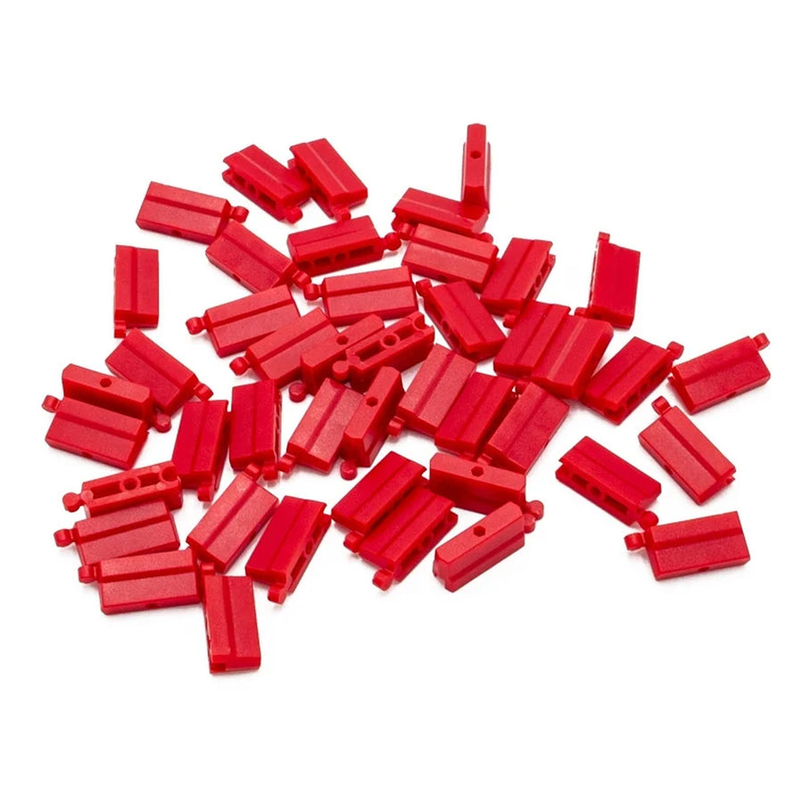 Turbo Racing 760076 1/76 Track Barriers 50-Piece Set - Red