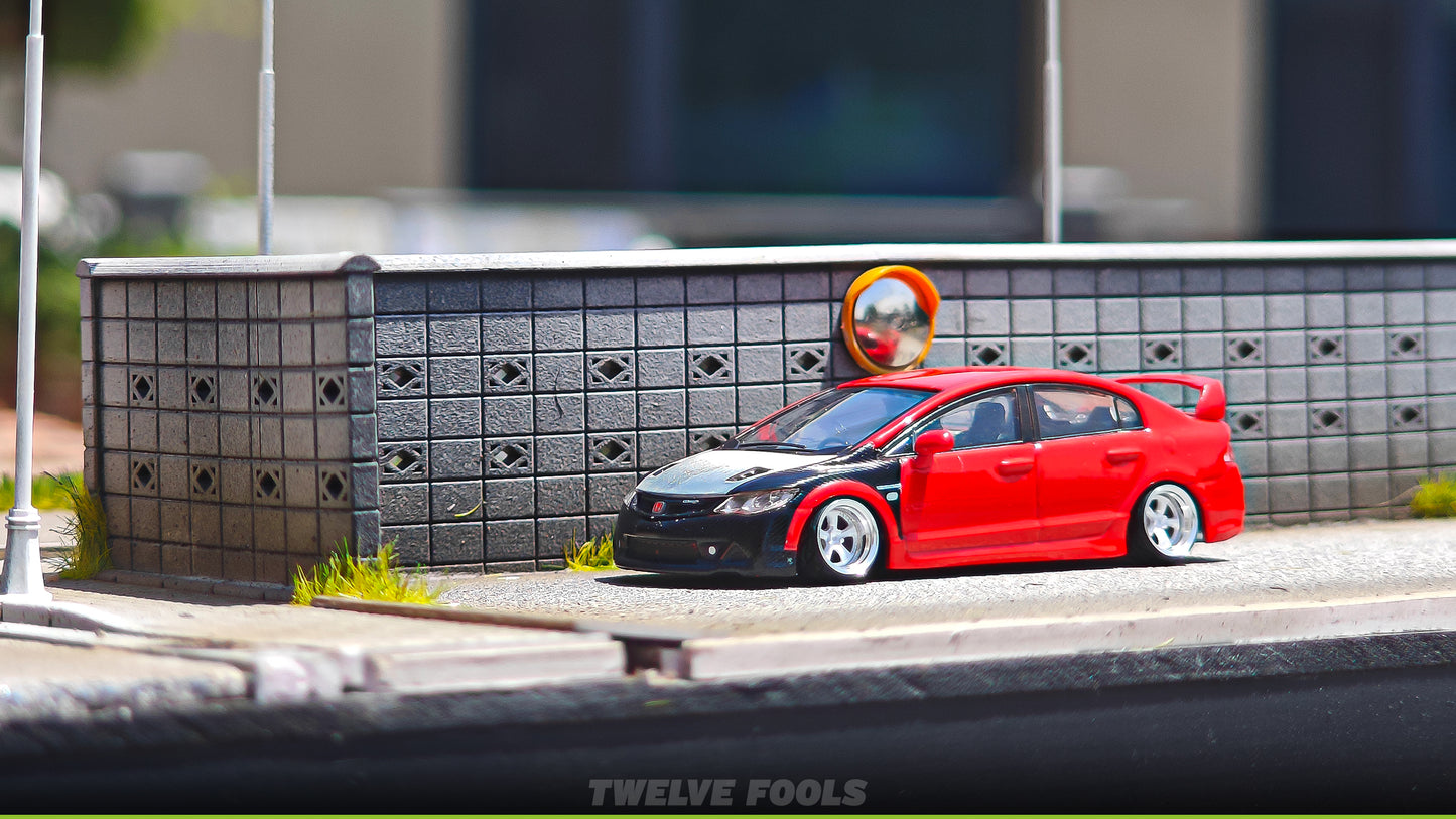 1/64 SCALE VSKF WHEELS & TIRES 3D PRINT 7.5mm TLV INNO TARMAC WORK MIN