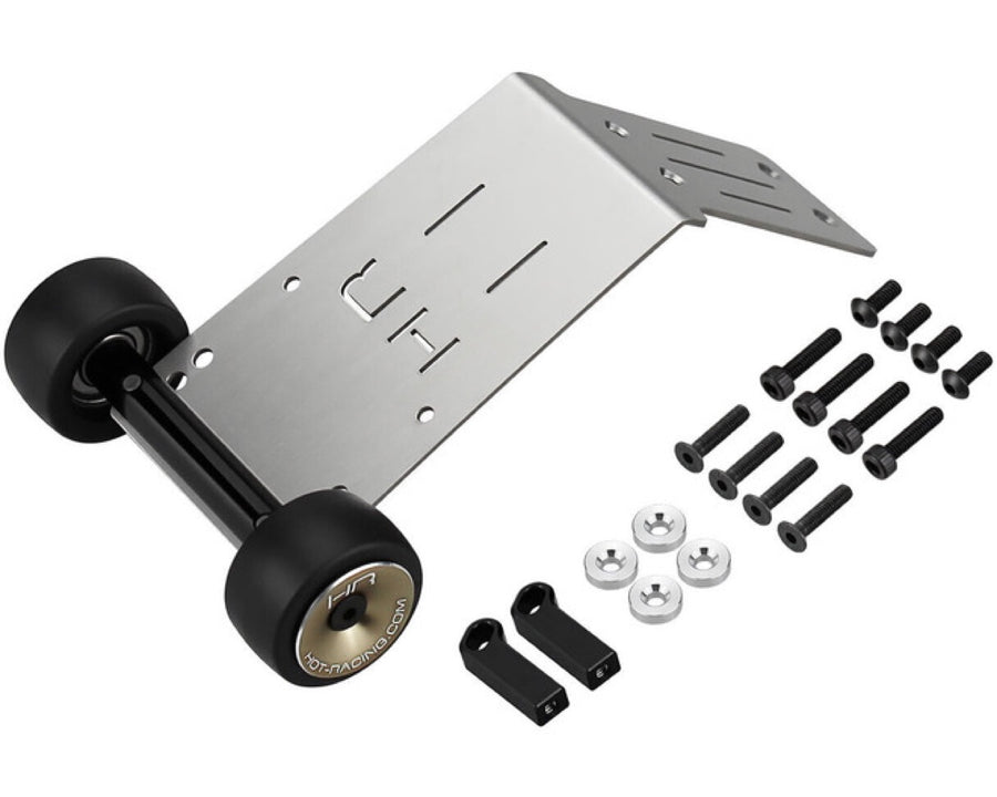 Hot Racing AMN133K HD Bearing Rear Skid Plate and Wheelie Bar for ARRMA Mini Kraton