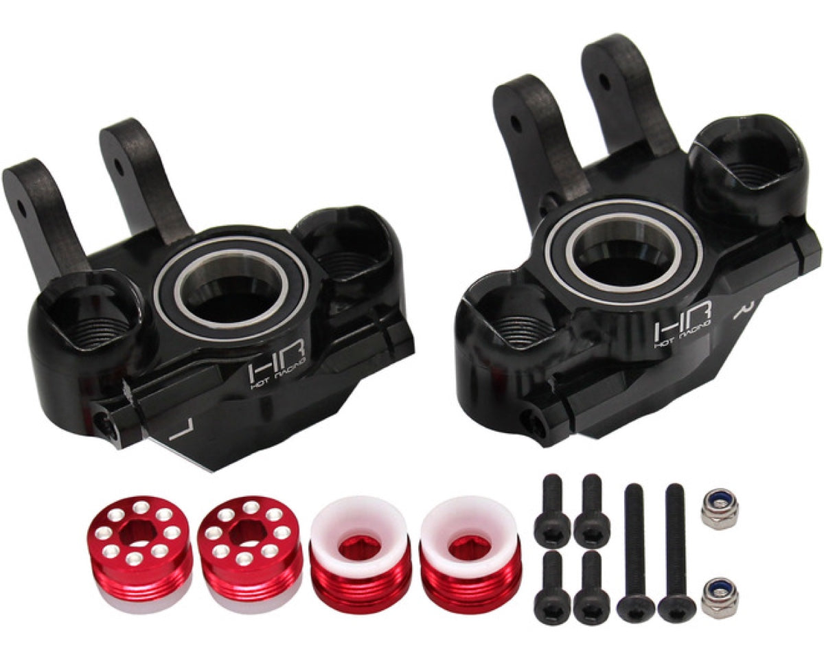 Hot Racing AOV21X01 7075 Aluminum Lock-Nut Front Knuckles for ARRMA Kraton / Outcast 6S V6