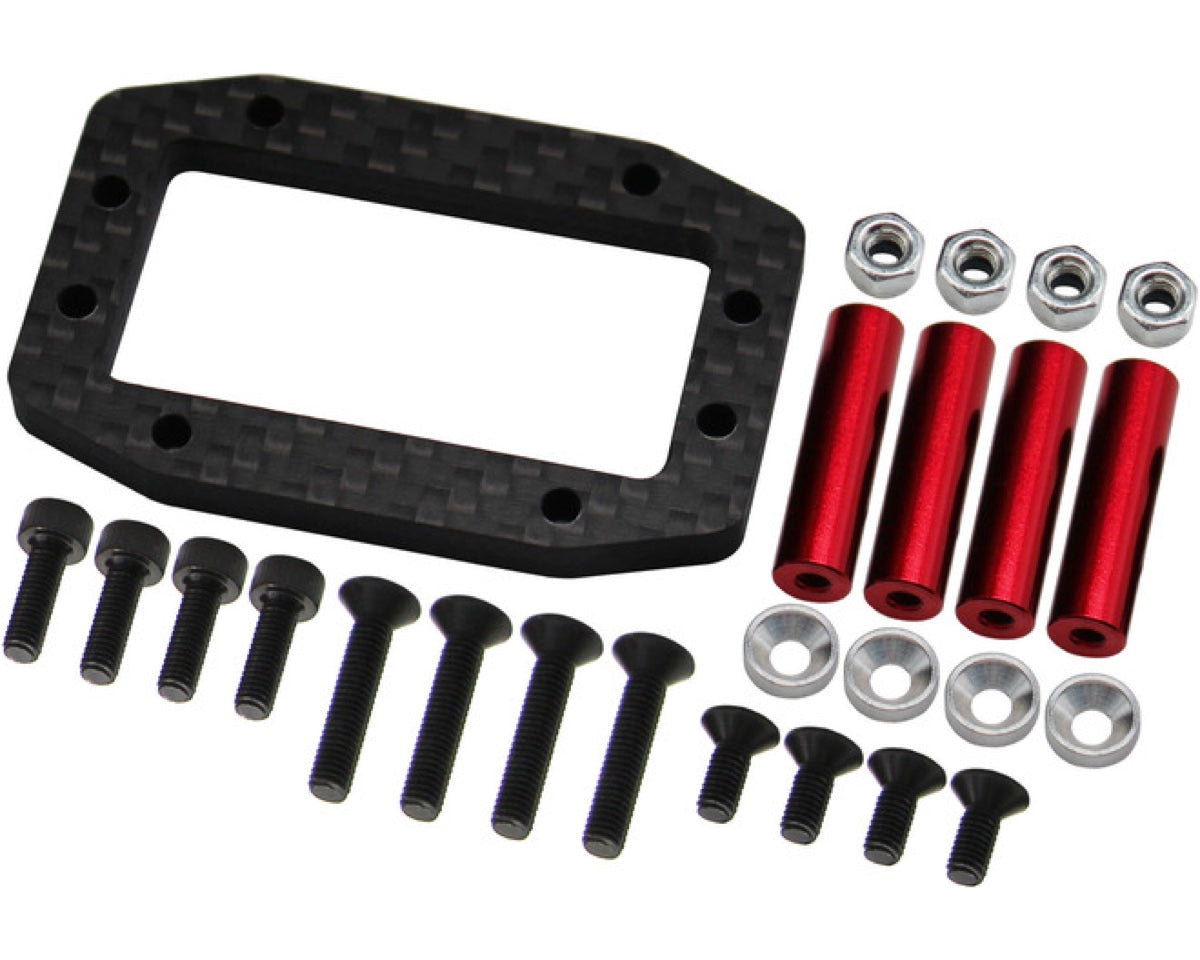 Hot Racing AOV24G02 Graphite Steering Servo Mount for ARRMA Kraton 6S V6