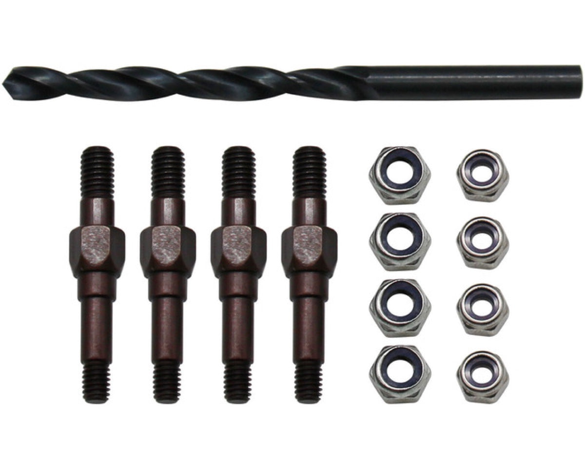 Hot Racing AOV3028M S2 Steel M5 Heavy-Duty Shock Standoffs for ARRMA 1/8 V6