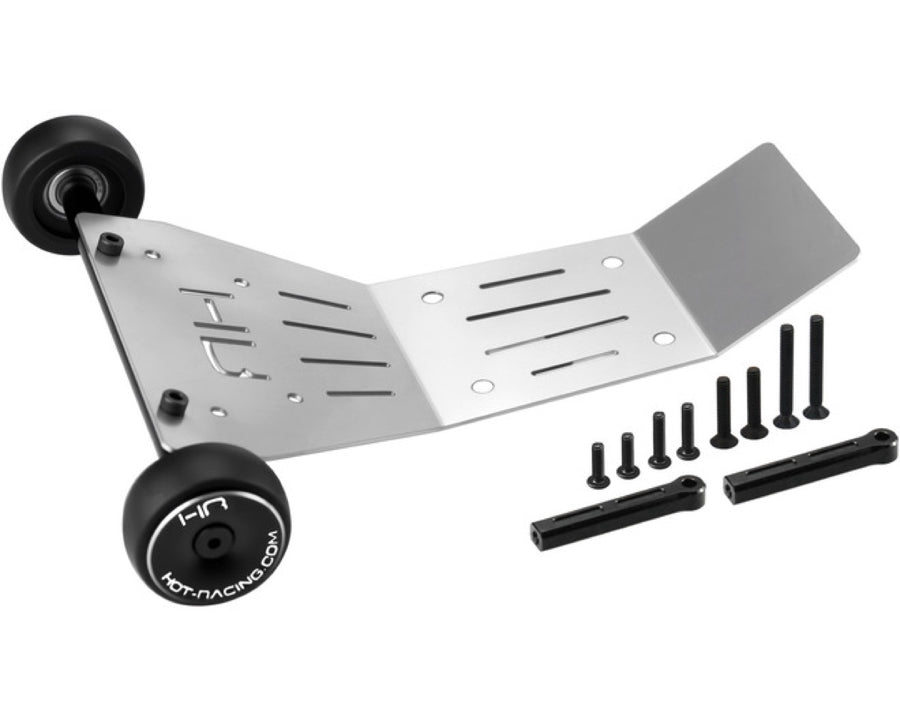 Hot Racing GRR133Q HD Bearing Rear Skid Plate and Wheelie Bar for ARRMA 1/10 2WD