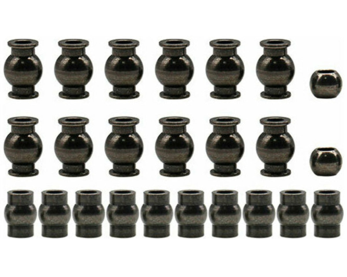 Hot Racing GRR160BC08 22-Piece Black Chrome Pivot Ball Set for ARRMA 1/10