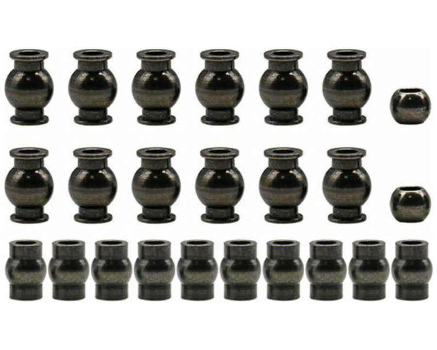 Hot Racing GRR160BC08 22-Piece Black Chrome Pivot Ball Set for ARRMA 1/10