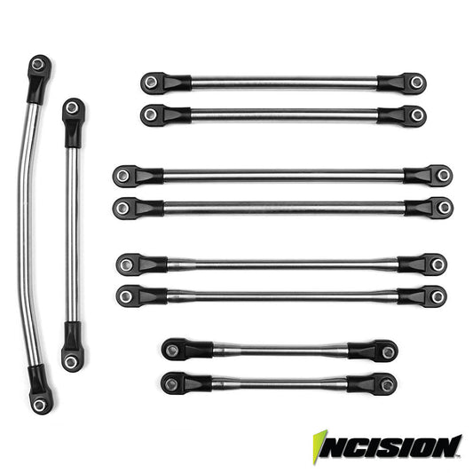 Vanquish Products Incision SCX10-II 12.0 1/4 Stainless Steel 10pc Link Kit