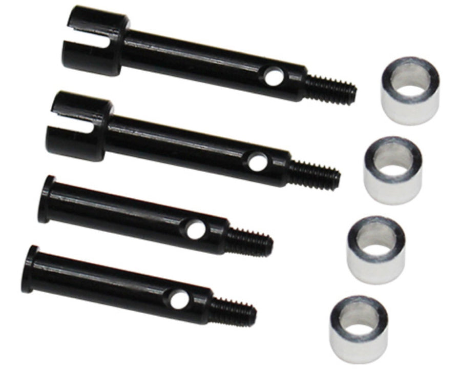 Hot Racing LMCB39W3 +3 mm Wide Steel Drive Shaft and Axle Set for Losi Micro-B