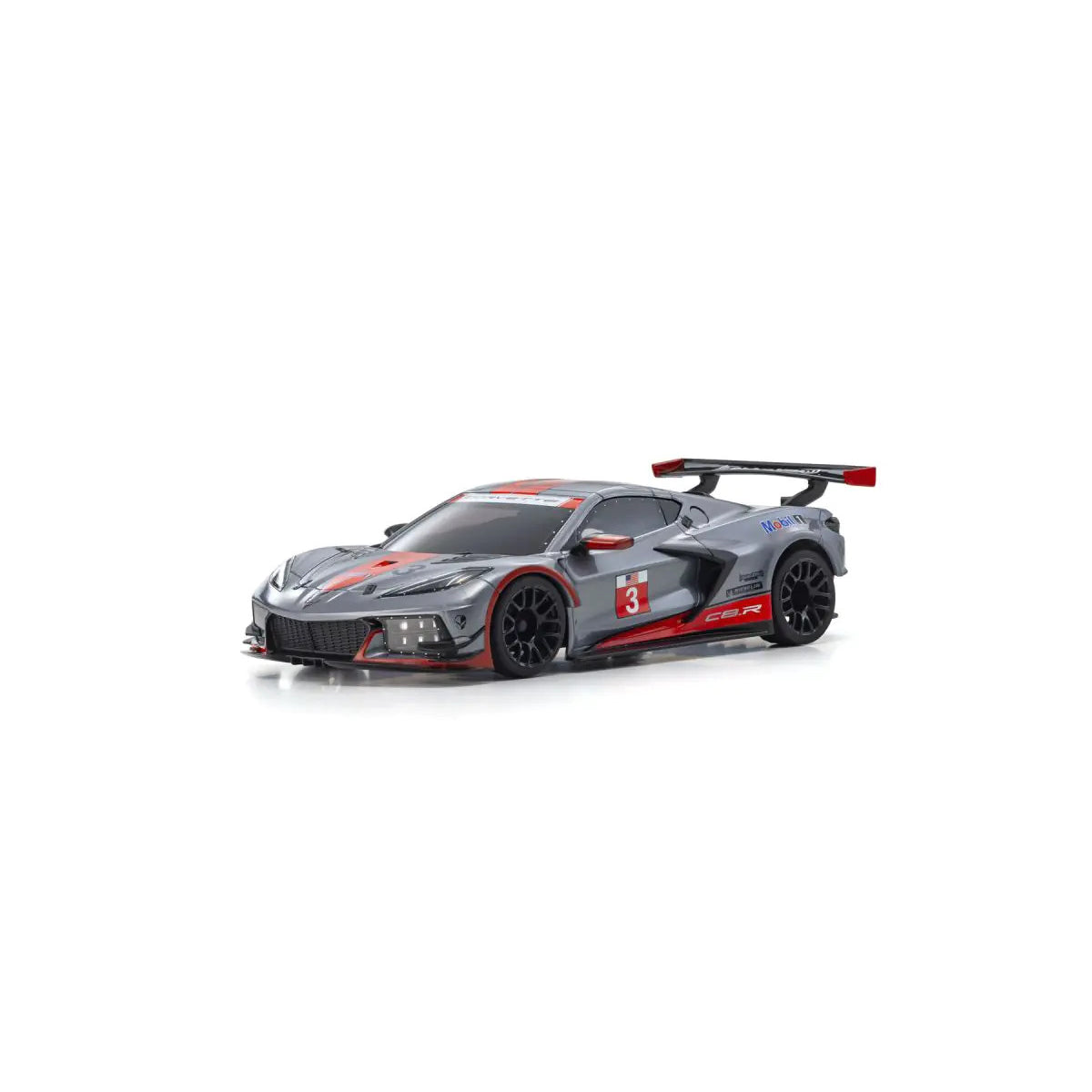 Kyosho ASC MR04W-MM CHEVROLET® CORVETTE® C8.R Gunmetal / Red MZP244GMR — MZP244GMR