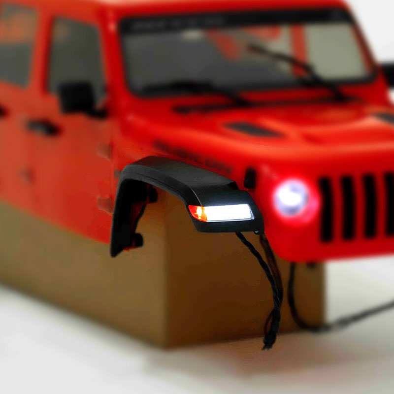 Red Mask Scaled Front fender for Axial SCX10 III Jeep Wrangler JL Type B