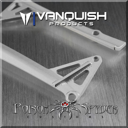 Vanquish Products Poison Spyder JK LED Light Bar Mount Clear Anodized