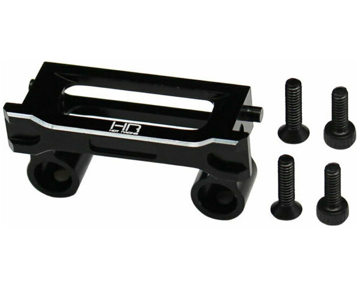 Hot Racing RACM03F01 Black Aluminum Front Bumper Mount for Redcat Ascent-18