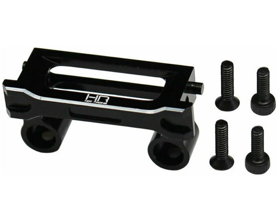Hot Racing RACM03F01 Black Aluminum Front Bumper Mount for Redcat Ascent-18