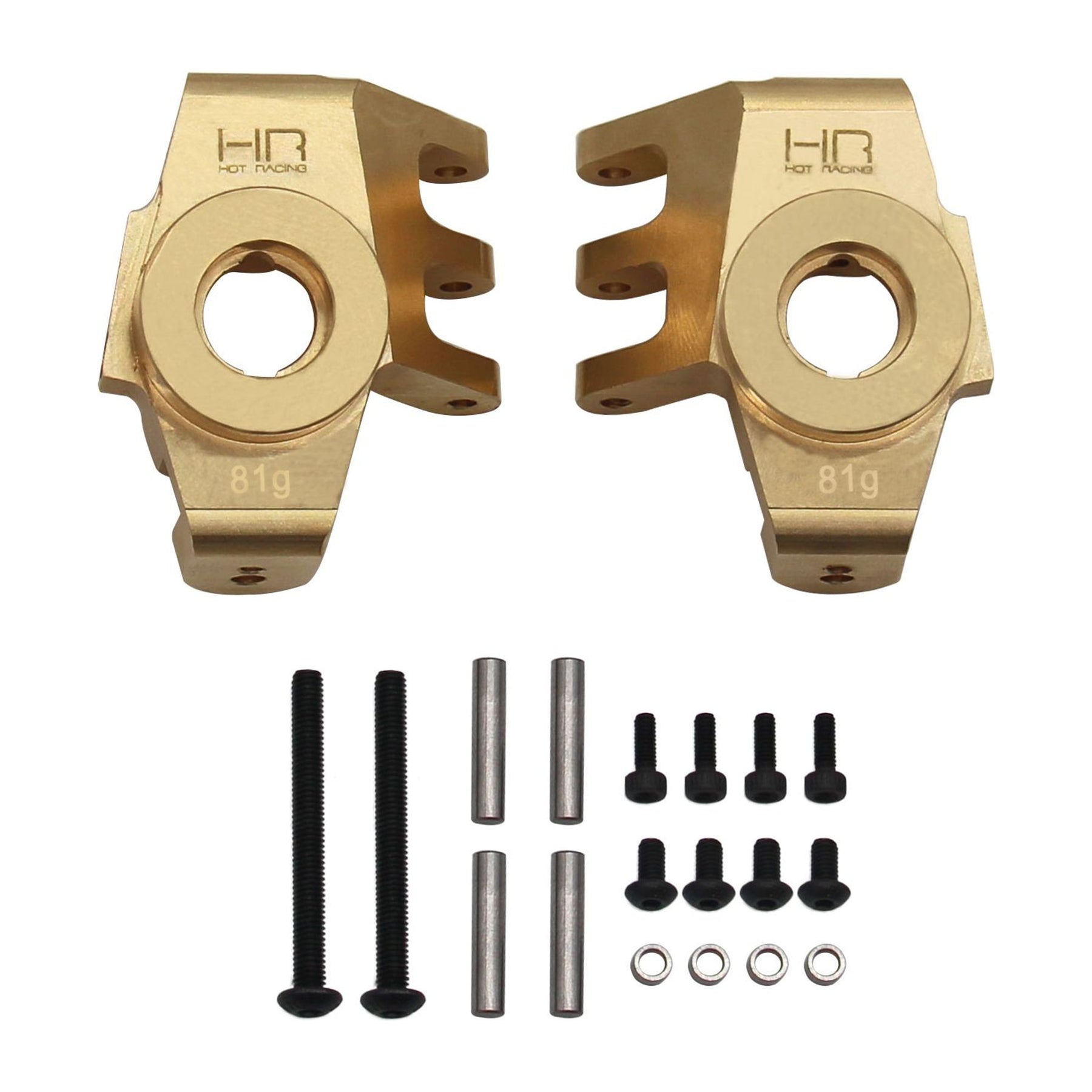 Hot Racing RBA21H Brass Front Knuckles for Axial RYFT