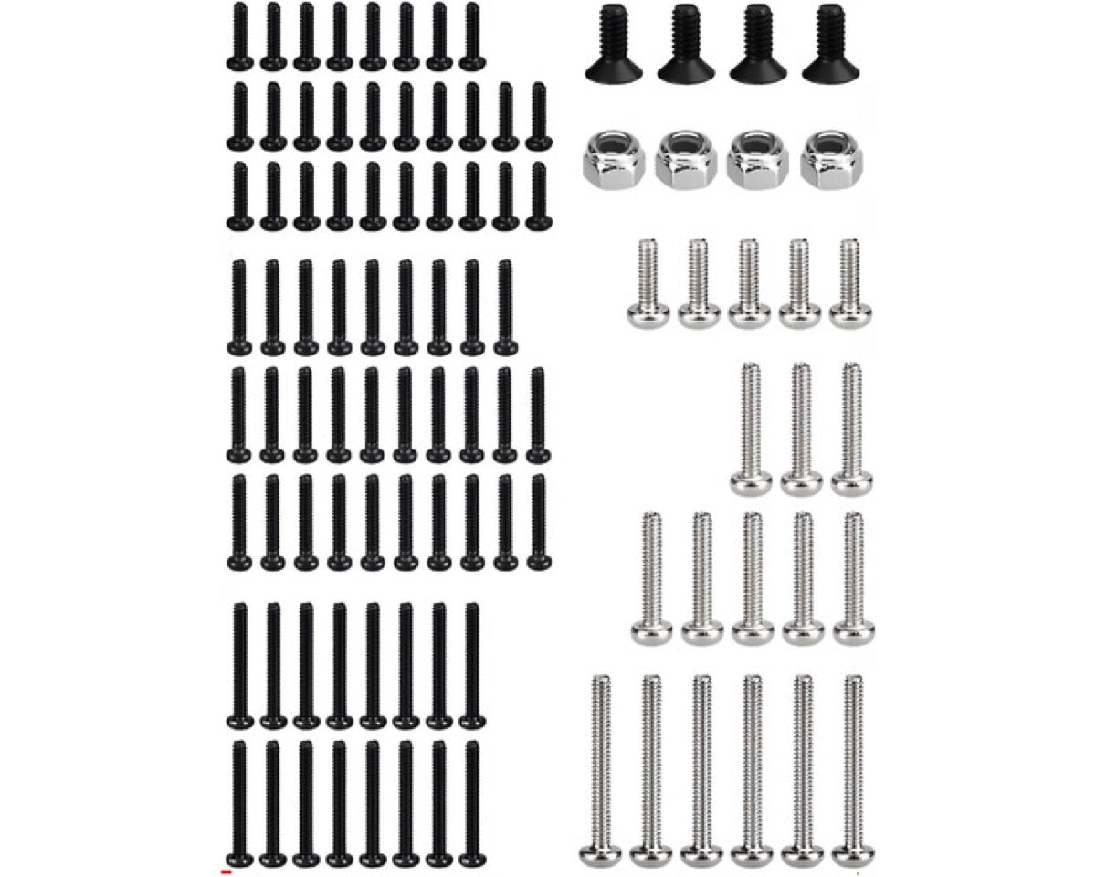 Hot Racing SXTY14SS 100-Piece Steel Hardware Set for Axial SCX30