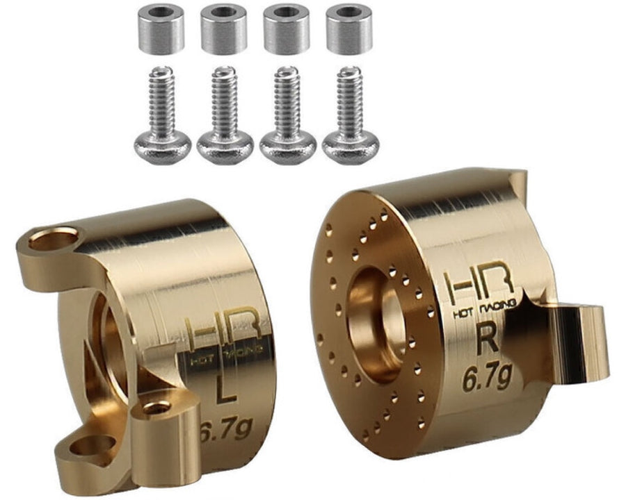 Hot Racing SXTY21H Brass Front Steering Blocks for Axial SCX30