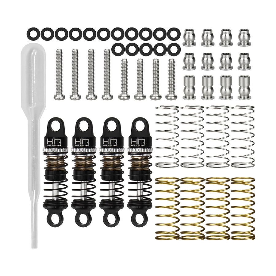 Hot Racing SXTY220XP 22 mm HD Oil Dampers, Set of 4, for Axial SCX30