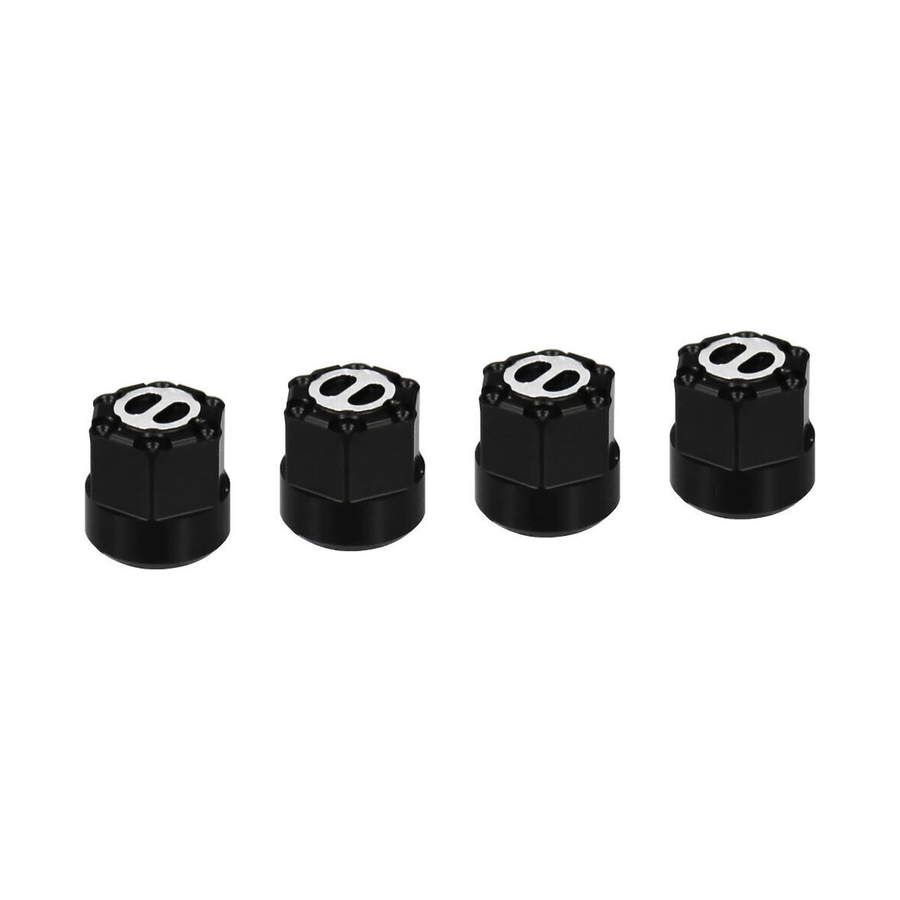 Hot Racing SXTY23LH01 LH-Thread Scale Wheel Hub Nut for Axial SCX30