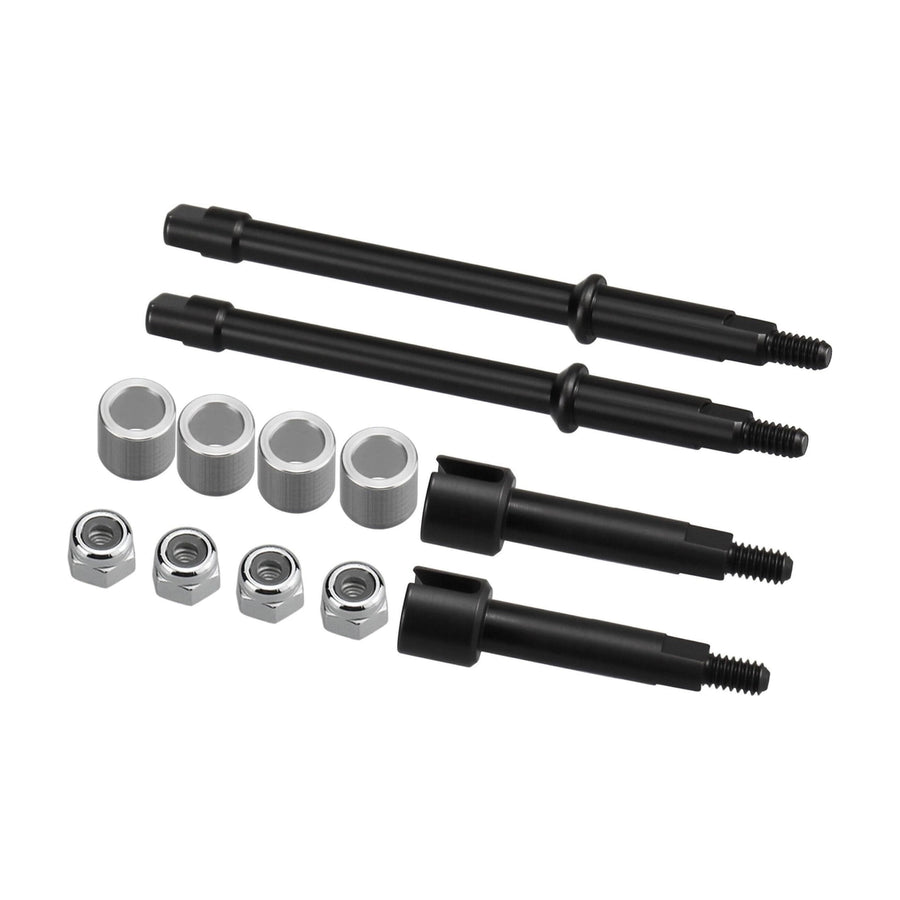 Hot Racing SXTY39AW06 +6 mm Steel Drive Stub Axles for Axial SCX30